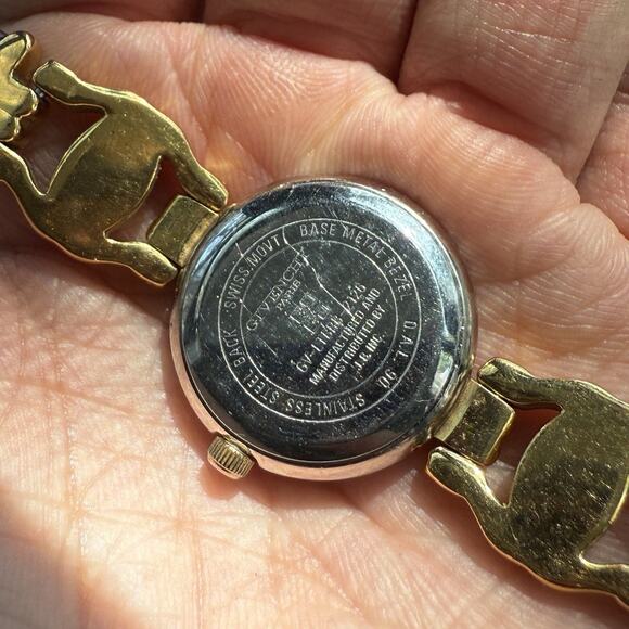 Vintage Givenchy Ladies Bracelet Watch Two Tone Gold Steel Swiss Made Quartz - Picture 3 of 8